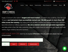 Tablet Screenshot of equip2conceal.com
